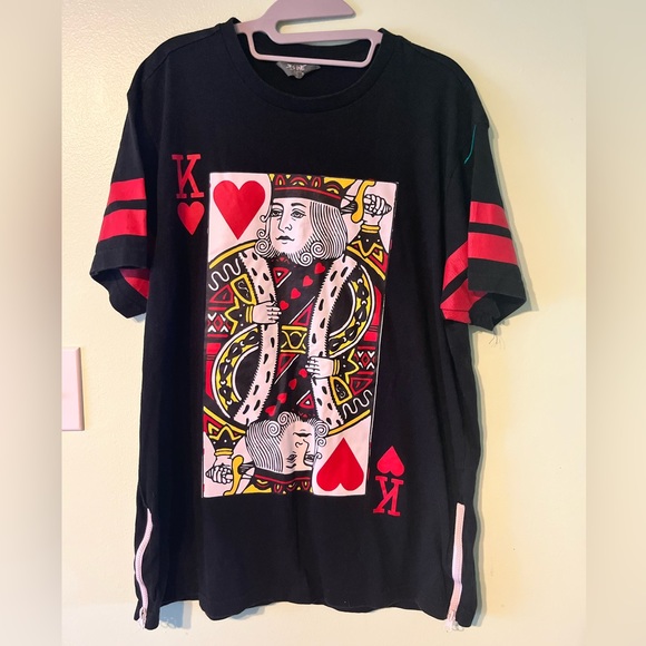 ST.S.INE Other - ST.S.INE 10:00 PM New York King of Hearts Suicide King Graphic Print T-Shirt. XL